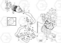 67301 Air filter with fitting parts EW140C, Volvo Construction Equipment