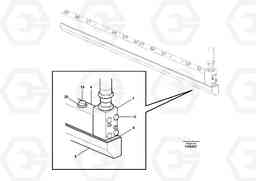 87236 Tamper knife edge with heating for extandable screed VB 78 ETC ATT. SCREED 2,5 - 9,0 M ABG5820/6820/7820/7820B, Volvo Construction Equipment