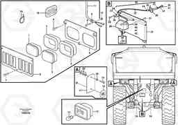 100204 Lighting, rear A25E, Volvo Construction Equipment