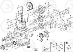 71018 Timing gear casing and gears EC330C, Volvo Construction Equipment