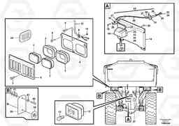 97599 Lighting, rear A40E, Volvo Construction Equipment