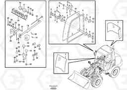 70742 Window pane L25F, Volvo Construction Equipment