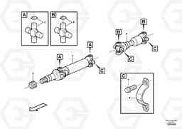 94965 Propeller shaft, mounting BL71PLUS S/N 10495 -, Volvo Construction Equipment