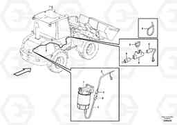 70736 Cable harness to fuel heater. L25F, Volvo Construction Equipment