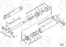 67667 Hydraulic cylinder, tilt L25F, Volvo Construction Equipment