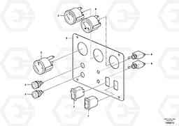 88958 Instrument panel, right SD110C/SD110, Volvo Construction Equipment