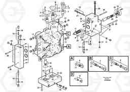 78915 Control valve L180E S/N 5004 - 7398 S/N 62501 - 62543 USA, Volvo Construction Equipment