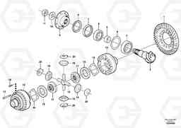 86407 Front axle, Differential EW210C, Volvo Construction Equipment