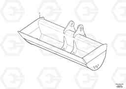 82877 Grading bucket ATTACHMENTS ATT. COMPACT EXCAVATORS BUCKET&HAMMER, Volvo Construction Equipment