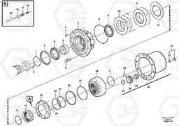 66595 Rear axle, Hub reduction EW180C, Volvo Construction Equipment