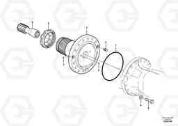 65616 Rear axle, Spindle support EW180C, Volvo Construction Equipment