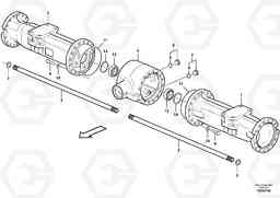 84946 Rear axle, Axle casing EW180C, Volvo Construction Equipment