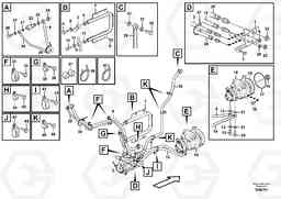 106191 Fuel pipes, fuel pump L180G, Volvo Construction Equipment