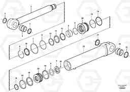 101323 Boom cylinder EW140C, Volvo Construction Equipment
