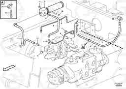 101765 Servo - hydraulic, hydraulic lines MC110B S/N 71000 -, Volvo Construction Equipment