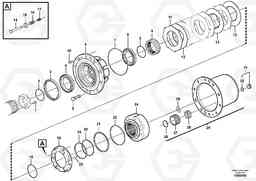 63241 Rear axle, Hub reduction EW140C, Volvo Construction Equipment