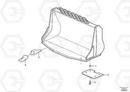 84623 Bucket, truncated vec lip with teeth ATTACHMENTS ATTACHMENTS WHEEL LOADERS GEN. F, Volvo Construction Equipment