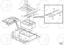 97417 Battery with assembling details EW230C, Volvo Construction Equipment