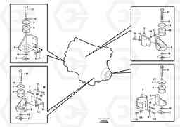 86380 Engine mount EW160C, Volvo Construction Equipment