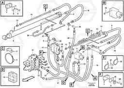 81732 Loader arm hydraulic circuit (w/self level valve) MC110B S/N 71000 -, Volvo Construction Equipment