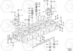 106083 Cylinder head L180G, Volvo Construction Equipment
