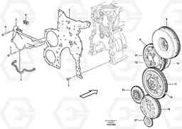 67710 Timing gear casing and gears L150E S/N 8001 -, Volvo Construction Equipment