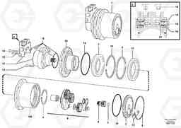 86013 Travelling gear motor assy / without brake EC15B TYPE 272 XR, Volvo Construction Equipment