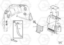 105425 Side panel right L150G, Volvo Construction Equipment