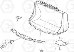 84821 Bucket,spade nose, alt. edge savers or teeth ATTACHMENTS ATTACHMENTS WHEEL LOADERS GEN. F, Volvo Construction Equipment