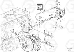 104320 Turbocharger with coolant pipe L180G, Volvo Construction Equipment