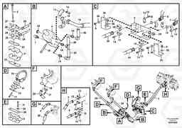 88151 Hydraulic system, control valve to boom and swing EW160C, Volvo Construction Equipment