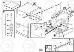 89047 Cab body: roof and floor panel. EC15C, Volvo Construction Equipment