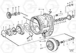 104894 Converter housing, gears and shafts L180G, Volvo Construction Equipment