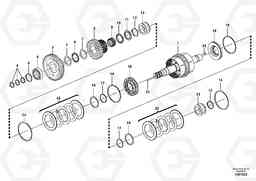 106086 Hydraulic clutch, reverse / 2nd speed L180G, Volvo Construction Equipment