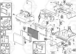 104187 Fresh air inlet, air filter and fan housing. L180G, Volvo Construction Equipment