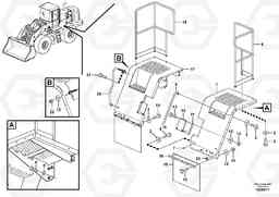 105428 Fender, rear L150G, Volvo Construction Equipment