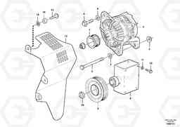 103121 Alternator with assembling details L150G, Volvo Construction Equipment