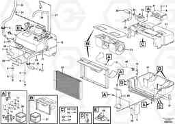 104751 Fresh air inlet, air filter and fan housing. L150G, Volvo Construction Equipment