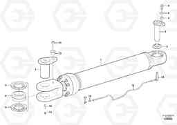 104468 Hydraulic cylinder with fitting parts L150G, Volvo Construction Equipment