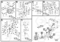 104200 Feed- and return lines - control valve L220G, Volvo Construction Equipment