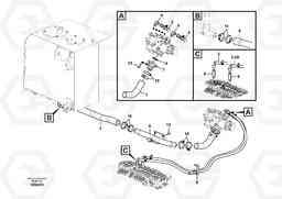 100761 Hydraulic system, hydraulic tank to hydraulic pump EW60C, Volvo Construction Equipment