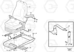 103891 Operator seat with fitting parts L180G, Volvo Construction Equipment