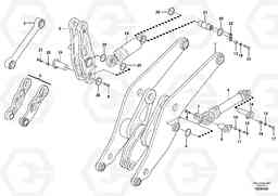 103278 Lifting- and tilt cylinder with assembly parts L180G, Volvo Construction Equipment