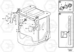 106605 Rear-view mirrors, electric adjustable L150G, Volvo Construction Equipment