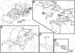 106243 widener kit for standard mudguards, rear L180G, Volvo Construction Equipment