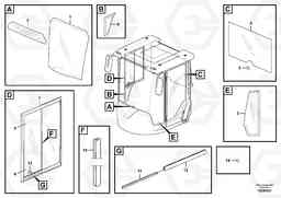 103246 Glass panes L180G, Volvo Construction Equipment