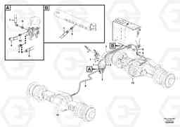 101419 Brake lines, footbrake valve - axles L220G, Volvo Construction Equipment