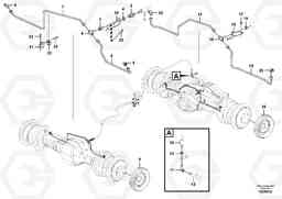 101445 Brake pipes, front axle and rear axle L220G, Volvo Construction Equipment