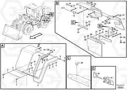 101440 widener kit for standard mudguards, rear L220G, Volvo Construction Equipment