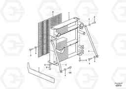 105585 Radiator with fitting parts EW140C, Volvo Construction Equipment